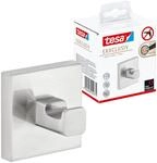 tesa EXXCLUSIV Handtuchhaken, verchromt - Bad-Haken zur Wandbefestigung ohne Bohren,