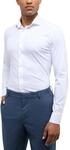 ETERNA Slim Fit 1863 Hemd Langarm Haifischkragen Jersey wei&szlig;