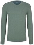 TOM TAILOR Herren Strickpullover mit V-Ausschnitt