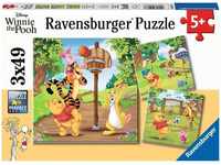 Ravensburger Kinderpuzzle 05187 - Tag des Sports - 3x49 Teile Disney Puzzle für