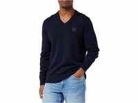 BOSS Herren Kanovano V Regular-Fit Pullover aus Baumwolle mit Kaschmir-Anteil und