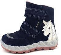 Superfit M&auml;dchen ICEBIRD warm gef&uuml;tterte Gore-Tex Stiefel, BLAU/ROSA 8010