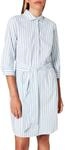 Seidensticker Damen Women Dresses Kleid, Wei&szlig;-hellblau, 36 EU