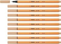 STABILO - Fineliner - point 88-10er Pack - beige