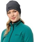 Jack Wolfskin Unisex Real Stuff Beanie-M&uuml;tze, Ebony, Einheitsgr&ouml;&szlig;e EU