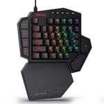 Redragon K585 DITI Einhand RGB Mechanische Gaming-Tastatur, Braune Schalter, Typ-C