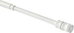 INTERDECO Klemmstange ausdrehbar, Scheibenstange mit Gummistopfen 8/6 mm aus Metall