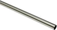 GARDINIA METALL- GARDINEN- STANGE 240 CM EDELSTAHLOPTIK