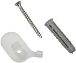 GARDINIA Deckentr&auml;ger f&uuml;r Aluminium-Vorhangschiene, 1-l&auml;ufig, Wei&szlig;, 2 St&uuml;ck