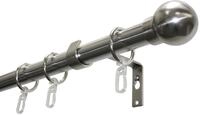 Gardinia GST Set 1-Lauf Kugel &Oslash; 19 mm Edelstahl-Optik 120