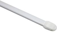 GARDINIA Vitragestange flachoval, Ausziehbar, Gardinenstange, Metall/Kunststoff,