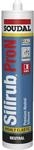 Soudal Silikon Dichtstoff Silirub Pro N f&uuml;r Dehn- und Anschlussfugen schwarz 300ml