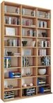 VCM Holzregal stehend | platzsparender CD-Schrank f&uuml;r 1080 CDs oder 504 DVDs 