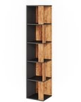 Vicco Eckregal Lio, Goldkraft Eiche, 33.3 x 162.2 cm, zur Aufbewahrung von B&uuml;chern