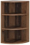 Vicco Eckregal Ecki, Antikholz, 30 x 60 cm, zur Wandmontage mit DREI offenen