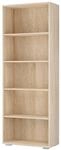 Casaria&reg; B&uuml;cherregal 5 F&auml;cher 190x60x28cm H&ouml;henverstellbare B&ouml;den Holz Offen