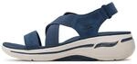Skechers Go Walk Arch Fit Sneaker f&uuml;r Damen, Marineblau, Textil, 41 EU