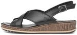 Hush Puppies Damen Elena Keilsandalen, Schwarz, 40