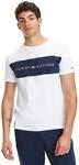 Tommy Hilfiger Herren T-Shirt Kurzarm CN Tee Logo Flag UM0UM01170-100 Wei&szlig; S