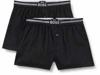 BOSS Herren 2P Boxer Shorts EW Zweier-Pack Pyjama-Shorts aus Baumwolle mit