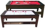 Cougar Reverso Billard & Airhockey Tisch 6ft in Braun/Rot | H&ouml;henverstellbarer