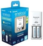 eneloop Compact Ladeger&auml;t, f&uuml;r 1-2 AA/AAA NI-MH Akkus, 10 Stunden Ladezeit, 9