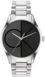 Calvin Klein Analog Quarzuhr F&uuml;r M&auml;nner und Frauen Kollektion Iconic mit Silbernes