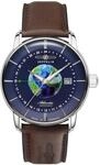 Zeppelin Atlantic Herren Uhr analog Automatik mit Leder Armband 8468-3