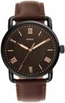 Fossil Copeland Herrenuhr, Quarz-Dreizeigerwerk mit Lederarmband