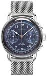 Zeppelin Herrenuhr mit Milanaiseband Serie LZ126 Los Angeles Chronograph Datum