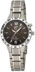 ETT Eco Tech Time Funk Solar Damen Uhr Analog mit Titan Armband ELT-11446-21M