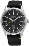 Seiko Herren-Uhr Quarz Edelstahl mit Textilband SUR517P1