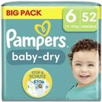 Pampers Baby Windeln Gr&ouml;&szlig;e 6 (13-18kg) Baby-Dry, Extra Large, 52 St&uuml;ck, BIG PACK,