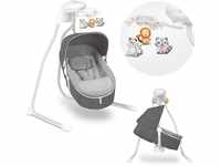 LIONELO Henny 3in1 Baby Wippe, Babyschaukel und Babyliegestuhl, Babywippe Elektrisch