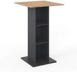 Vicco Bartisch Rodeo, Anthrazit, 70 x 70 cm, als Stehtisch nutzbar, platzsparend f&uuml;r