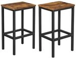 VASAGLE Barhocker, 2er Set, Barst&uuml;hle, K&uuml;chenst&uuml;hle, f&uuml;r K&uuml;che, Wohnzimmer,