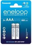 eneloop, AAA/Micro NI-MH Akku, 2er-Pack, Kapazit&auml;t mit min. 800 mAh, Ready-to-Use