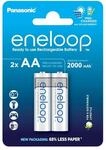 eneloop, AA/Mignon NI-MH Akku, 2er-Pack, Kapazit&auml;t mit min. 2000 mAh, Ready-to-Use