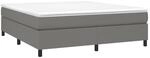 vidaXL Boxspringbettgestell Dunkelgrau 180x200 cm Stoff