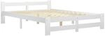 vidaXL Massivholzbett Bett Holzbett Bettgestell Bettrahmen Lattenrost Doppelbett