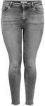 Only Carmakoma Damen Carwilly Life Reg Sk Ank Jn Rea0918 Noos Jeans, Grey Denim, 48W