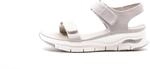 Skechers Damen Arch Fit Touristy Flache Sandalen, Taupe Mesh, 42 EU