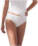 Pompadour H&uuml;ftslip Damen 3er Pack Gr. 50 wei&szlig; - Extrem Bequeme Unterhosen f&uuml;r