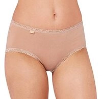 Sloggi Damen Unterhose 24/7 Cotton Lace Midi , Baumwolle, Spitzen-Optik, 3-Pack, 50,