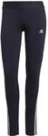 adidas Damen 3 Stripes Leggings , Legend Ink / White, XS