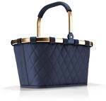 reisenthel carrybag frame rhombus midnight gold &ndash; Stabiler Einkaufskorb mit...