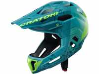 Cratoni Unisex – Erwachsene C-Maniac Helmet, Petrol/Grün Matt, S