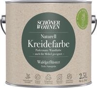 2,5L Sch&ouml;ner Wohnen Naturell Kreidefarbe Waldgefl&uuml;ster, Tiefes Naturgr&uuml;n