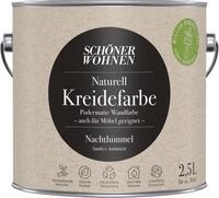 2,5L Sch&ouml;ner Wohnen Naturell Kreidefarbe Nachthimmel, Sanftes Anthrazit