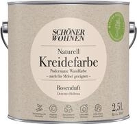 2,5L Sch&ouml;ner Wohnen Naturell Kreidefarbe Rosenduft, Dezentes Hellrosa